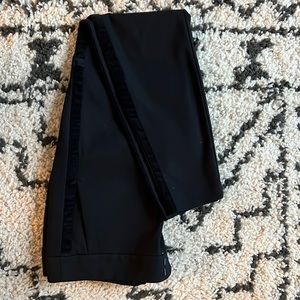 EUC - Loft black and velvet tuxedo style pants, Marisa cut size 8
